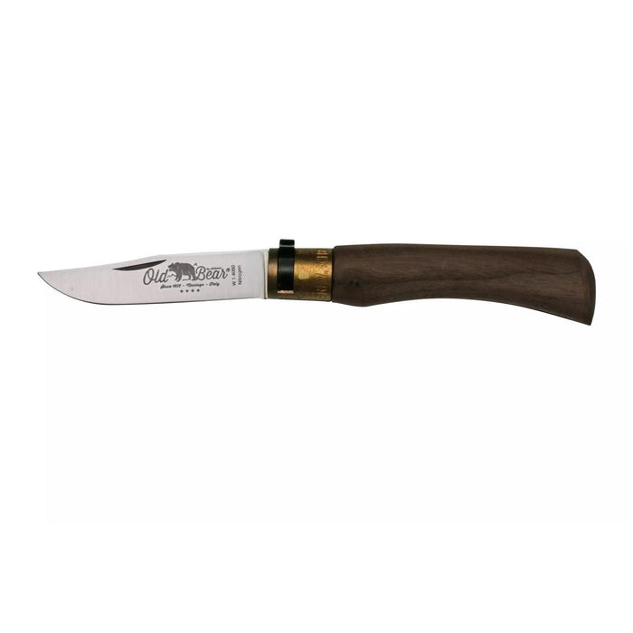 Antonini Old Bear Taschenmesser, 7 cm Edelstahlklinge, Griff aus Walnussholz – GoMilitar