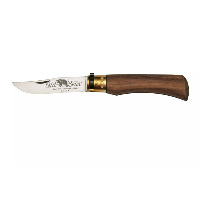 Antonini Old Bear Taschenmesser, 9 cm Edelstahlklinge, Griff aus Walnussholz – GoMilitar