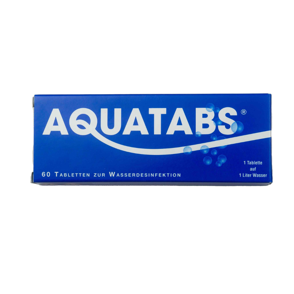 AQUATABS Wasserreinigungstabletten 3,5 mg 60 Stück Outdoor-Reisen