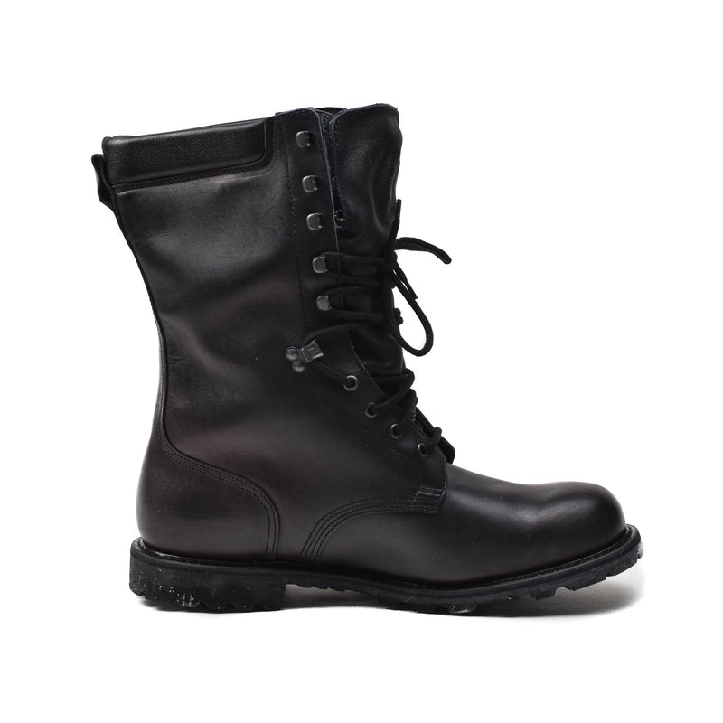 Original französische Militärstiefel aus echtem Leder, wasserdicht, bis zur Wade, Armeeschuhe