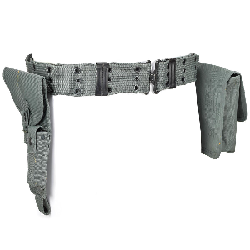Original italienisches Polizei-Pistole-Gürtelholster mit Munitionstasche-Hüftsystem NEU