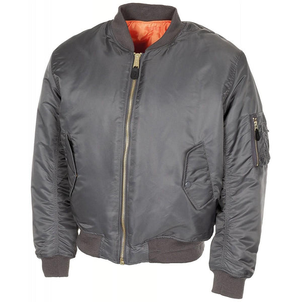 US Army Style MA1 Luftwaffen Truppen Bomber Urban Grau Winddicht Puffer