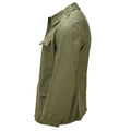 Original rumänische Armee-Arbeitsjacke, Knopfleiste vorne, Militär-Feldmantel, Oliv