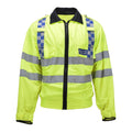 Original Scottish Community Volunteer Warnschutzjacke, reflektierende gelbe Arbeitskleidung