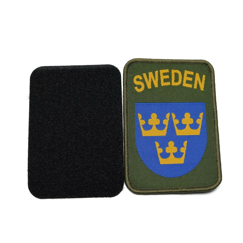 Original Schweden Armee Patch Kleidung Schleife und Kapuze Schweden Militär Drei Kronen