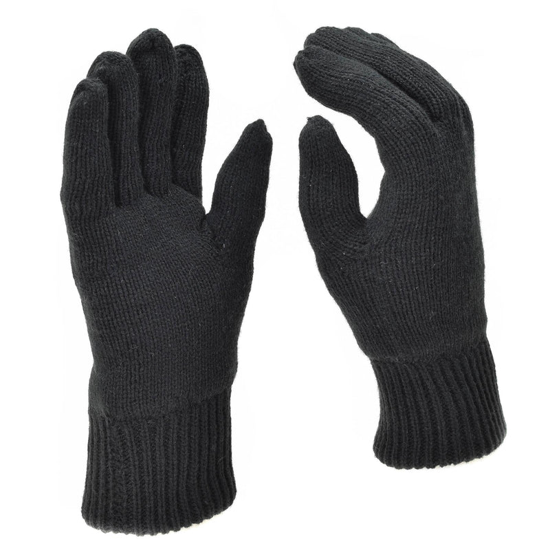 Mil-Tec Handschuhe Herren Warmes Strickfutter THINSULATE™ Schwarz Taktische Winterausrüstung