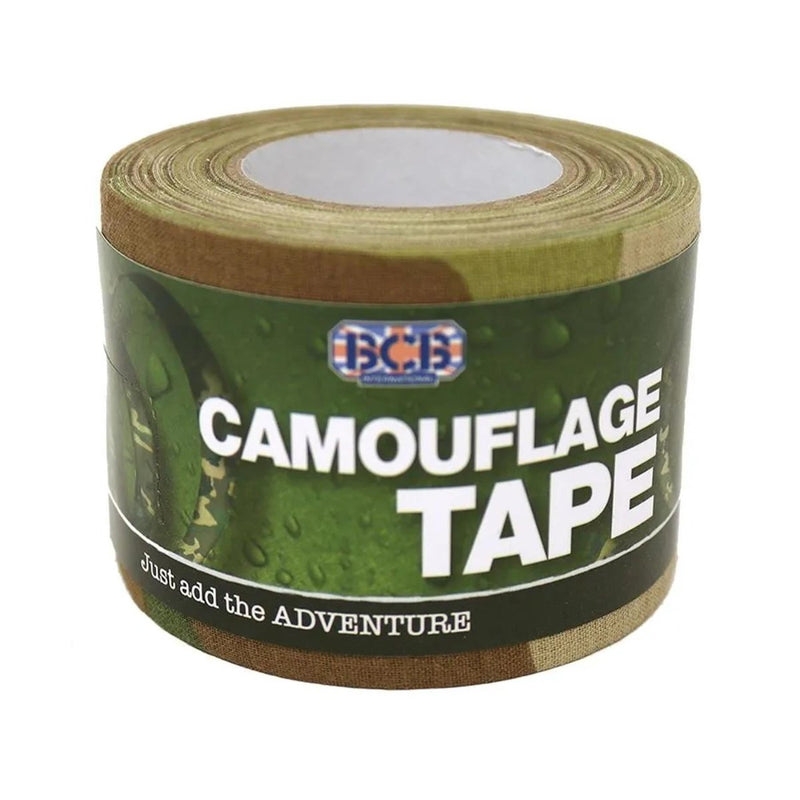 Roll of camouflage tape with JCB branding on a white background