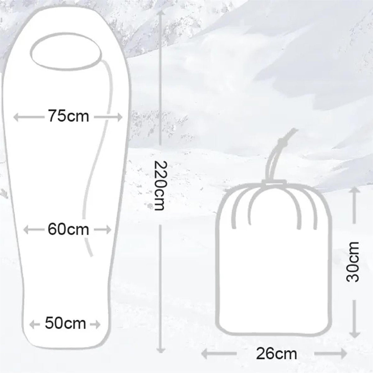 BCB Oren 35 Winterschlafsack für Erwachsene, kaltes Wetter, Camping, Outdoor, -14 °C, Orange