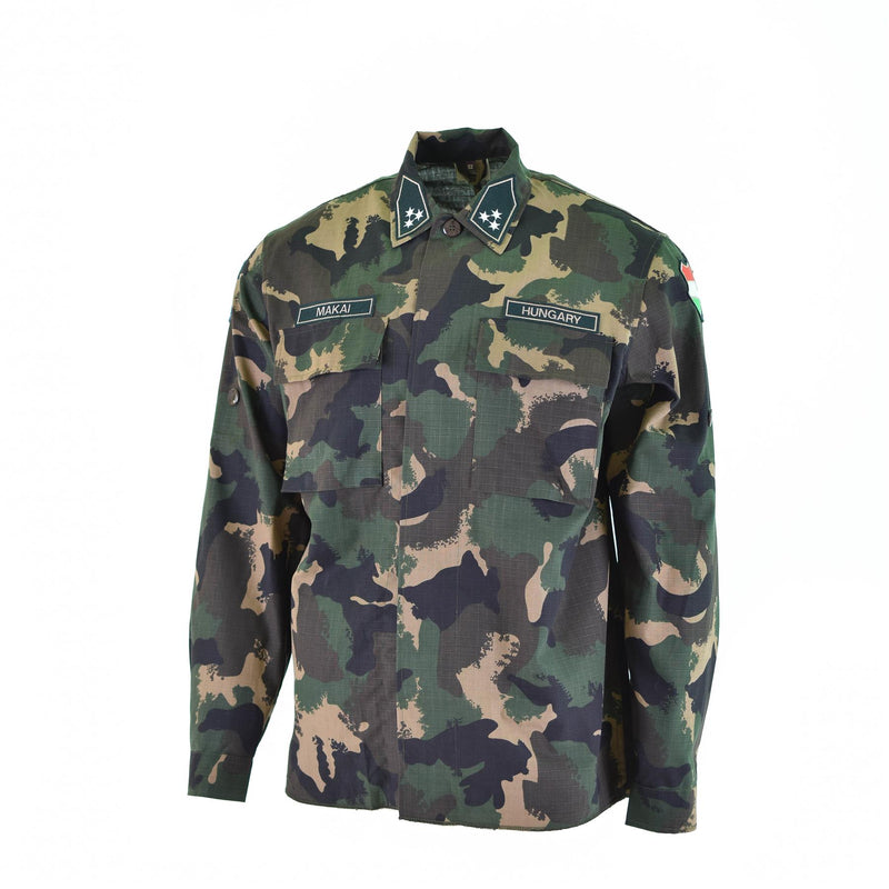 Echtes ungarisches Armeehemd M90 4-farbiges Camouflage Langarm Militär NEU