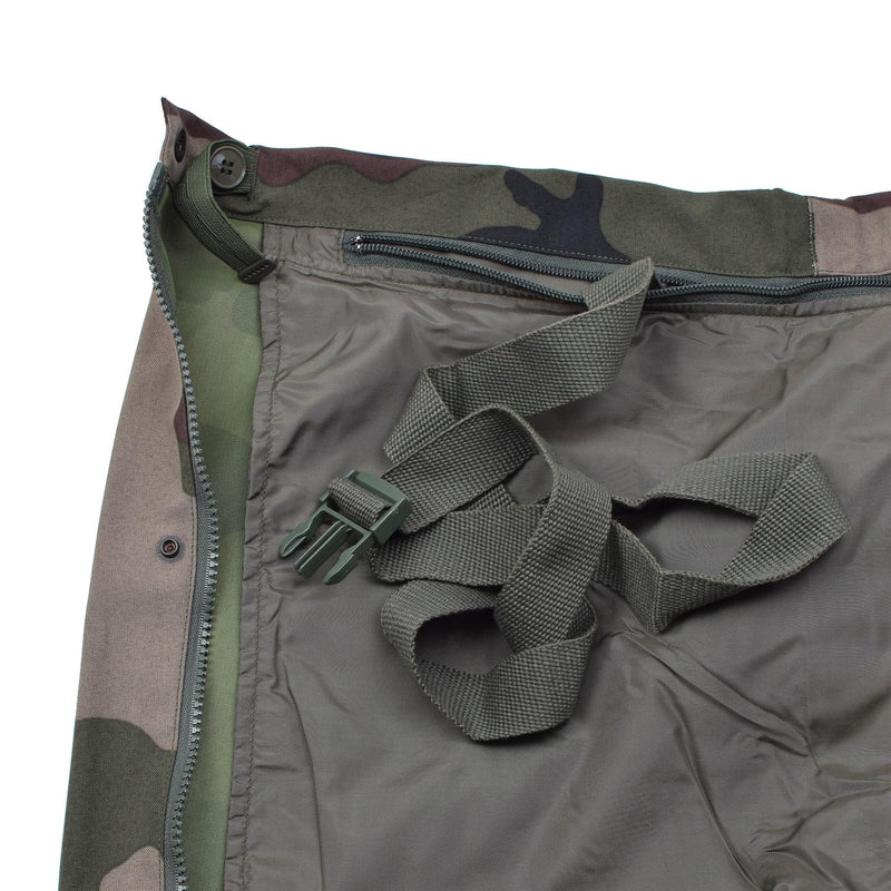 Original französische Armee Regenhose wasserdichter Trilaminat-Overall mit Hosenträgern NEU