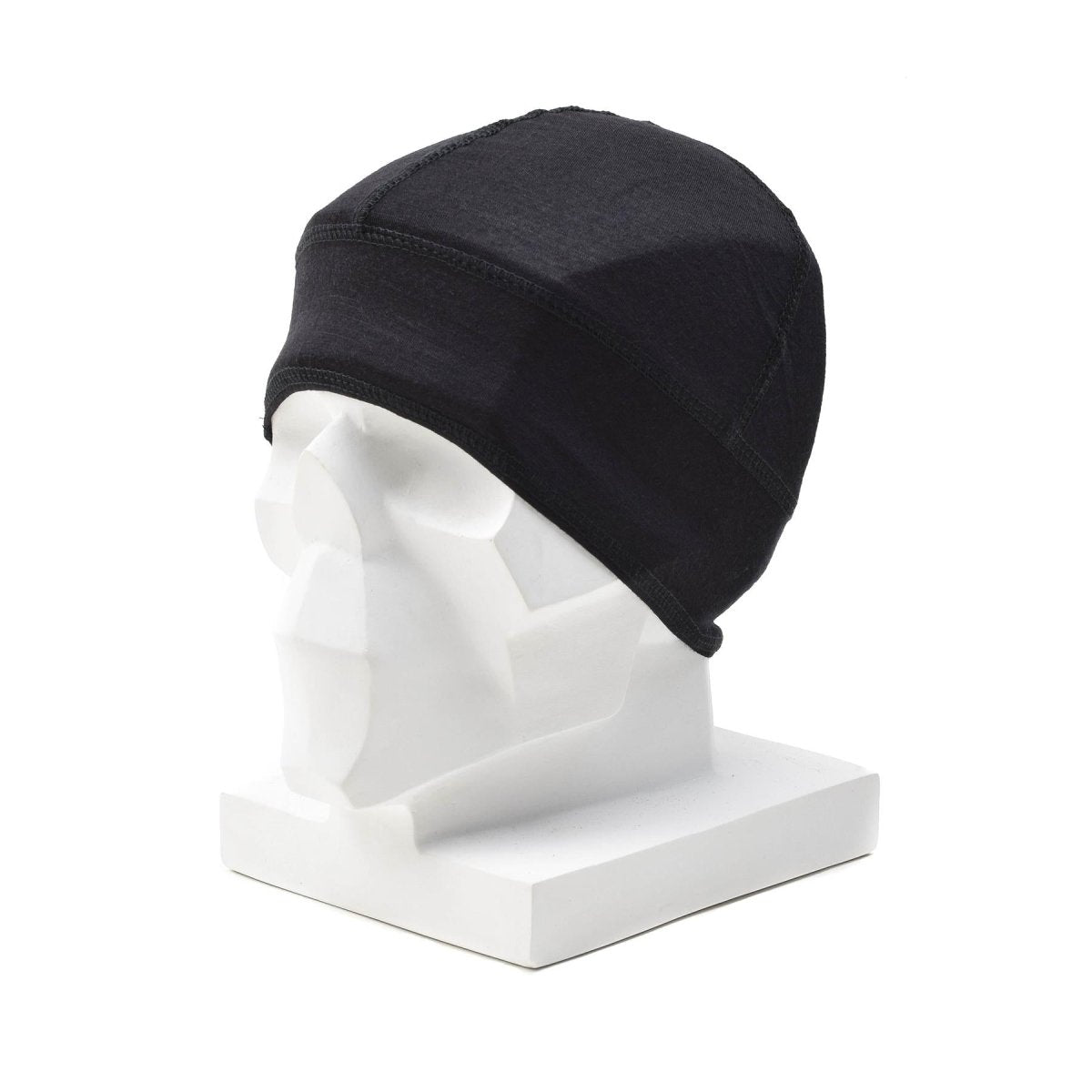 Blochl Brand Beanie im Militärstil, atmungsaktive Merinowolle, schwarz, NEU