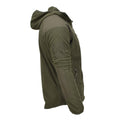 Blochl Brand Military Style Fleece Thermojacke mit Kapuze und verstärkter Olive NEU