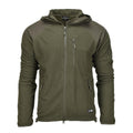 Blochl Brand Military Style Fleece Thermojacke mit Kapuze und verstärkter Olive NEU