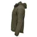Blochl Brand Military Style Fleece Thermojacke mit Kapuze und verstärkter Olive NEU