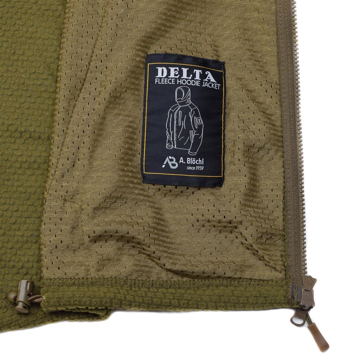 Blochl Brand Jacke im Military-Stil mit Kapuze, Thermofleece verstärkt, Coyote NEU