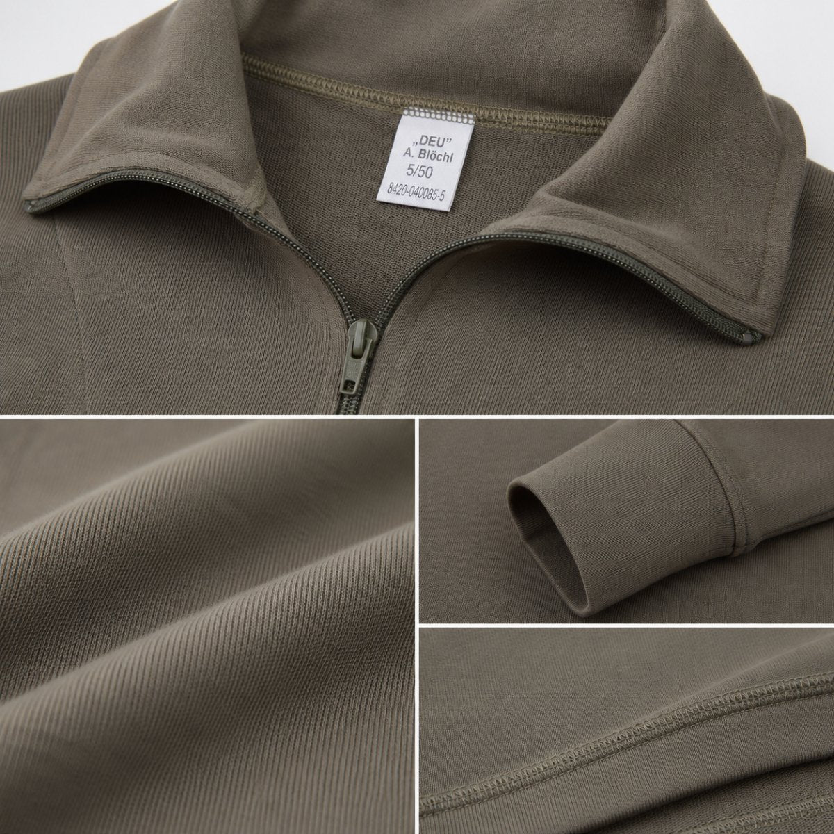 Blochl Brand Militär-Stil Jersey-Hemden Thermo-Unterhemden mit hohem Kragen NEU