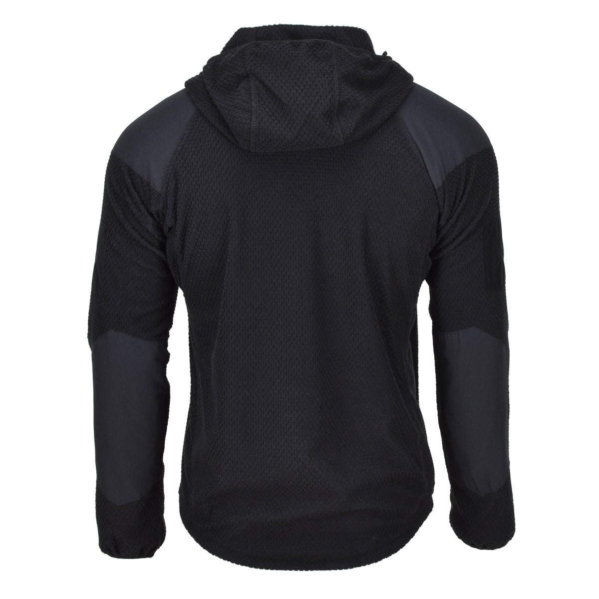 Blochl Brand Militär-Stil Thermojacke Fleece mit Kapuze verstärkt schwarz NEU