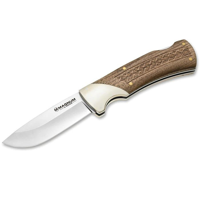 Böker Marken-Klapptaschenmesser Woodcraft Edelstahl 440A Holzgriff - GoMilitar