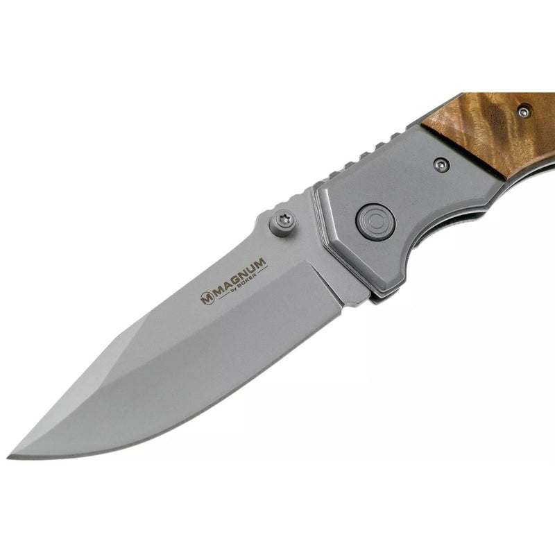 Boker Brand Forest Ranger pocket knife folding wooden handle 7Cr17MoV steel - GoMilitar