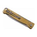 Böker Plus Atlas Slipjoint-Taschenmesser, Griff aus satiniertem Drop-Point-Messing