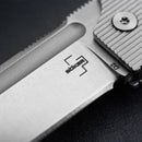 Böker Plus BabyX Klapptaschenmesser, D2-Klinge, Edelstahlgriff, Grau