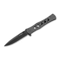 BOKER Urban Tank Taschenmesser, klappbar, schwarz beschichtete 440A-Stahlklinge, sicherer Griff