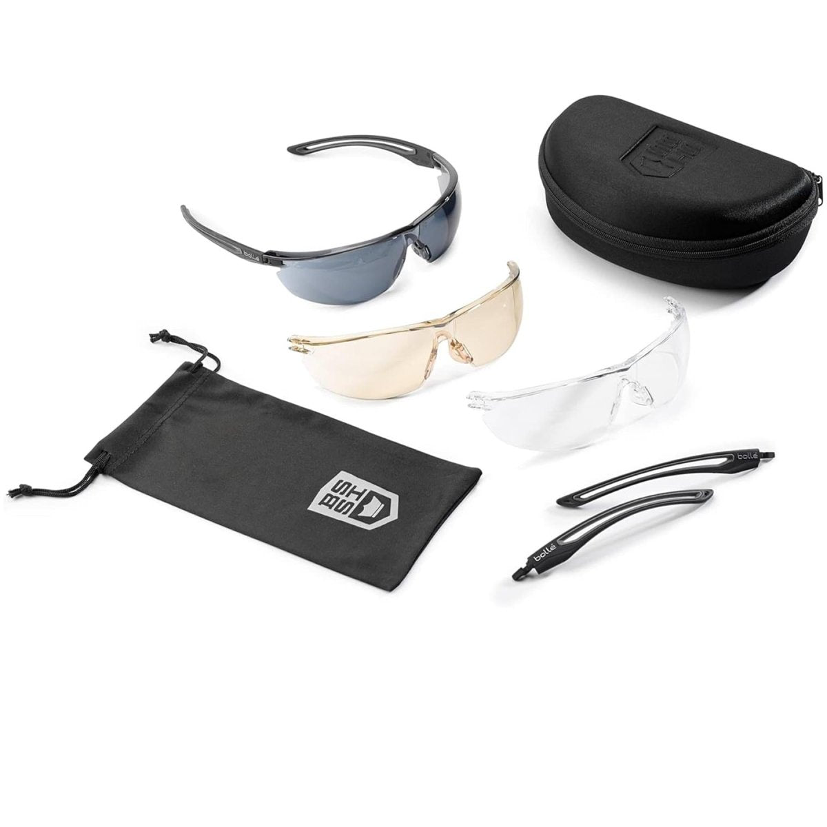 Bolle Ballistic Spectacles Gunfire 2.0 Goggles randlose Sonnenbrille aus Polycarbonat