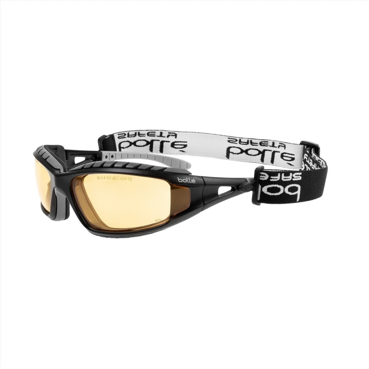 Bolle -Tracker Taktische Schutzbrille Anti -Nebel -Anti -Scratch -einstellbares Stirnband