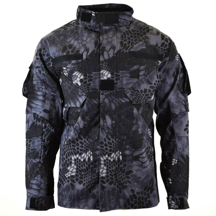 Marken-Kampfjacke im Armee-Militärstil Mission Snake Black Camouflage-Uniform – GoMilitar