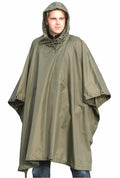 Marke Armee-Stil wasserdicht Regen RipStop Poncho Cape Militär OD olivgrün