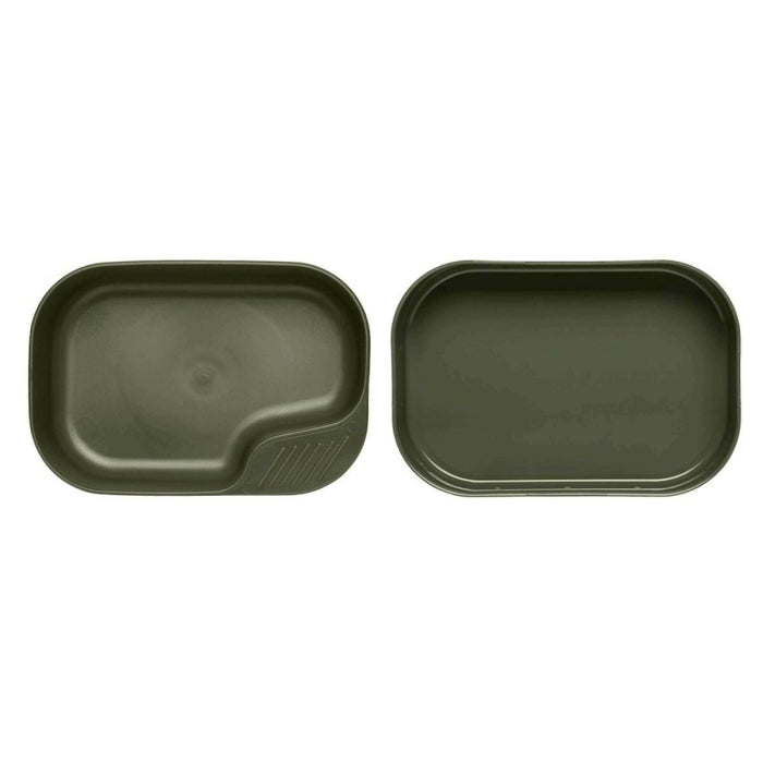 Marke Swedish Wildo Camp nur in einer Box. Olivgrüne Camping-Set-Teller, leicht – GoMilitar