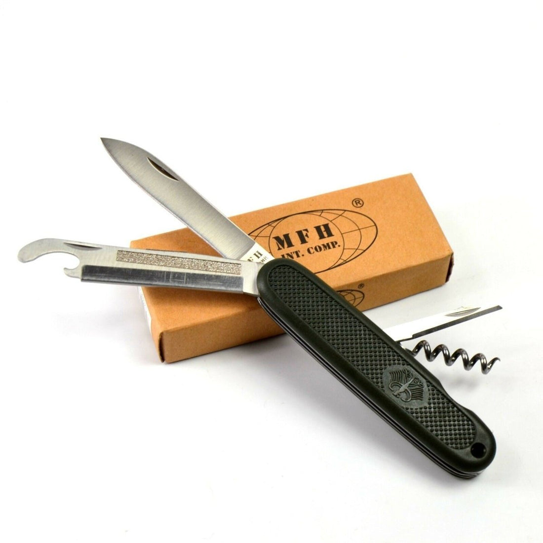 BW Bundeswehr Taschen-Multitool Klappmesser. Bundeswehr Adlermesser