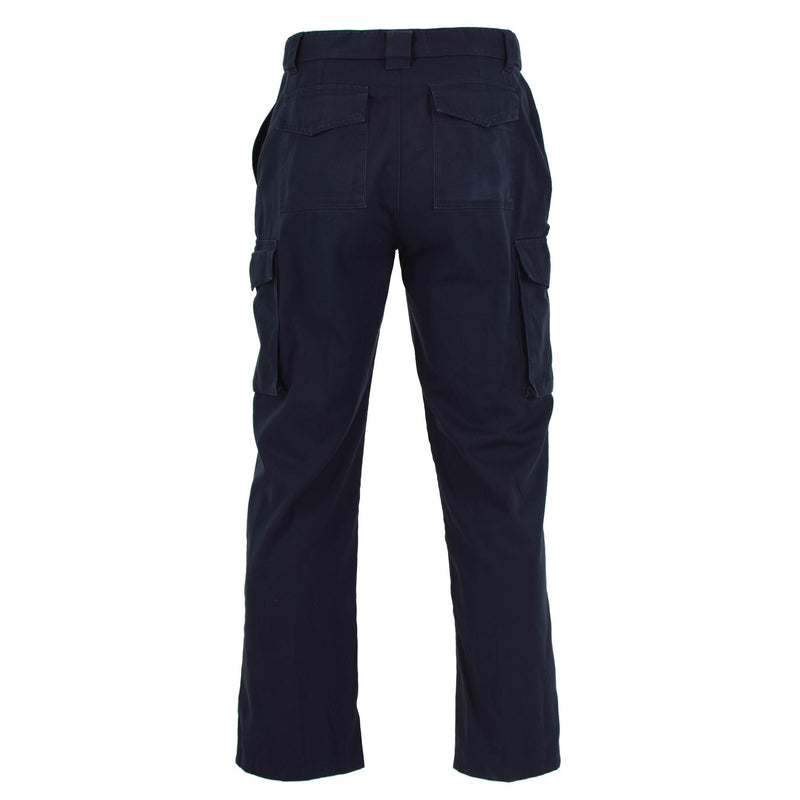 Echte britische Polizeihose, blaue Uniformhose, leichte Militär-Überschussware