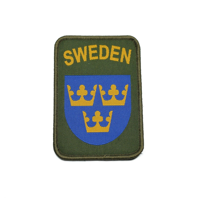 Original Schweden Armee Patch Kleidung Schleife und Kapuze Schweden Militär Drei Kronen