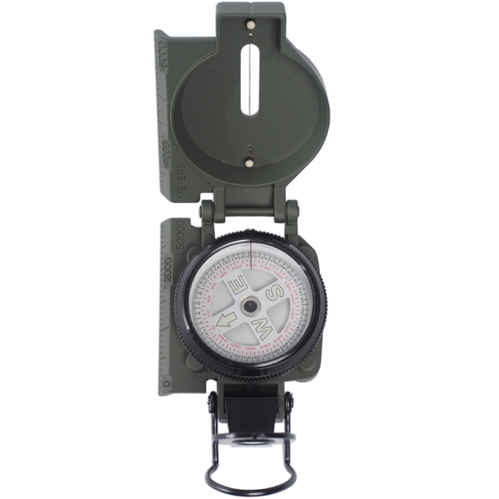 Mil-Tec Ranger Metallkompass Wandern Camping Outdoor Navigationsgerät OD Grün