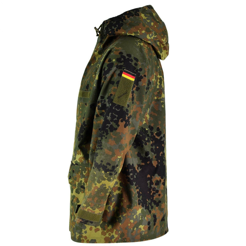 Original Bundeswehr Feldjacke GoreTex Flecktarn wasserdichter Regenschutzparka