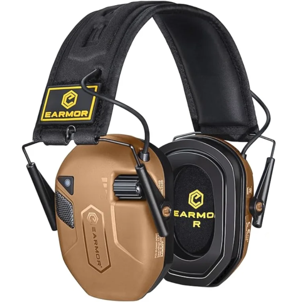 EARMOR M300T Elektronischer Gehörschutz Bluetooth 22dB NRR Coyote Brown