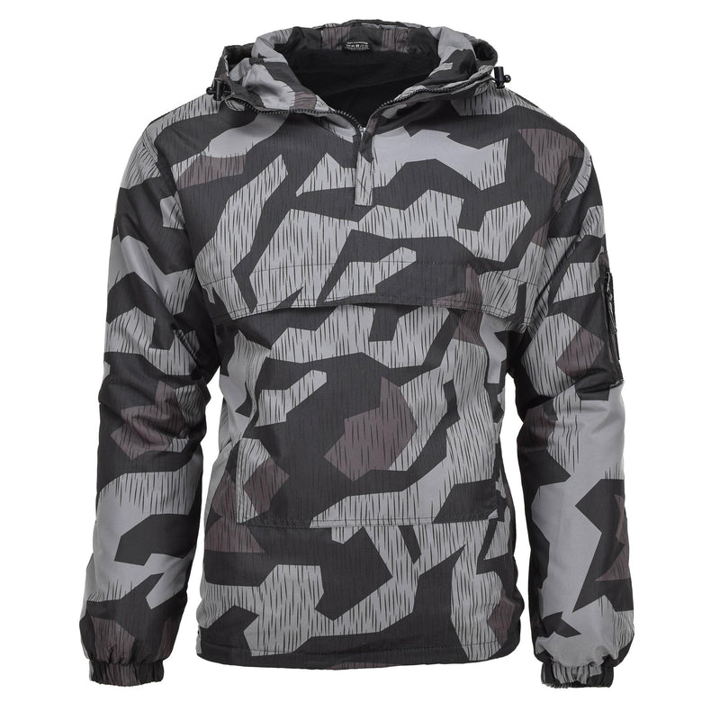 MIL-TEC Anorak Jacke Splitter Nachttarnung Winddicht Kapuze Warm Sportbekleidung