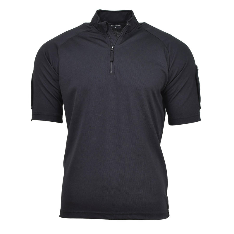 Echtes britisches funktionelles Polizei-T-Shirt, atmungsaktives Activewear-Shirt, schwarzes Hemd, NEU