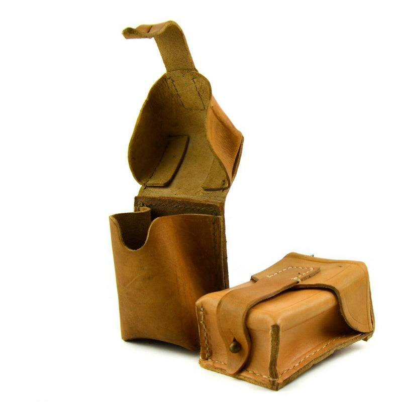 Original tschechische serbische jugoslawische Armee braunes Leder Munition Magazintasche Magazin