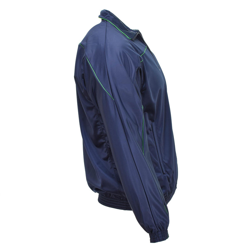 Original Trainingsanzug der französischen Armee, Sportjacke, Activewear-Anzug, Oberteil, blaues Hemd, NEU