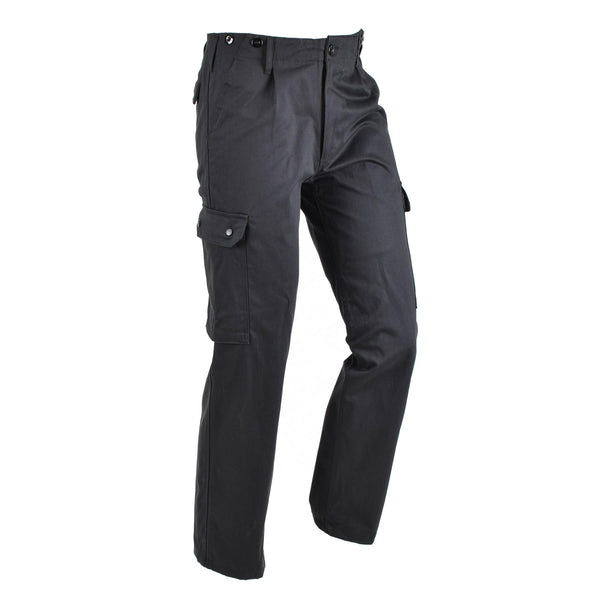 BDU-Cargohose im Stil der Bundeswehr, schwarz, strapazierfähige Kampfuniform, klassische Hose