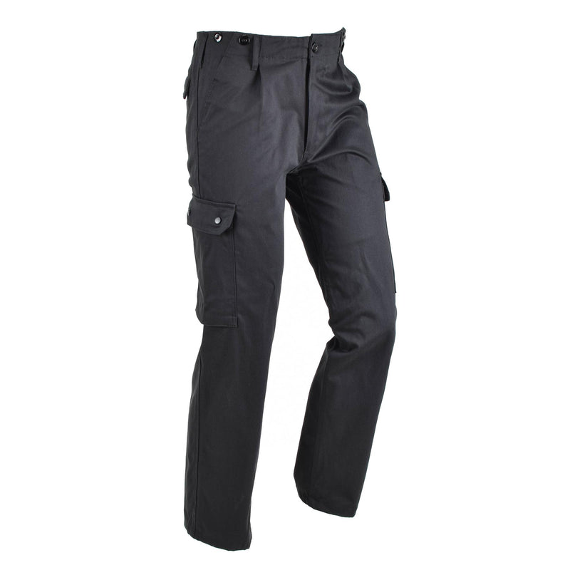 BDU-Cargohose im Stil der Bundeswehr, schwarz, strapazierfähige Kampfuniform, klassische Hose