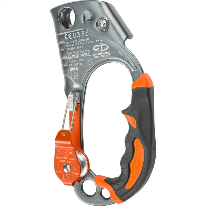 Climbing Technology QUICK ROLL Hand Ascender Integrierte Riemenscheibe 8–13 mm Seile – GoMilitar