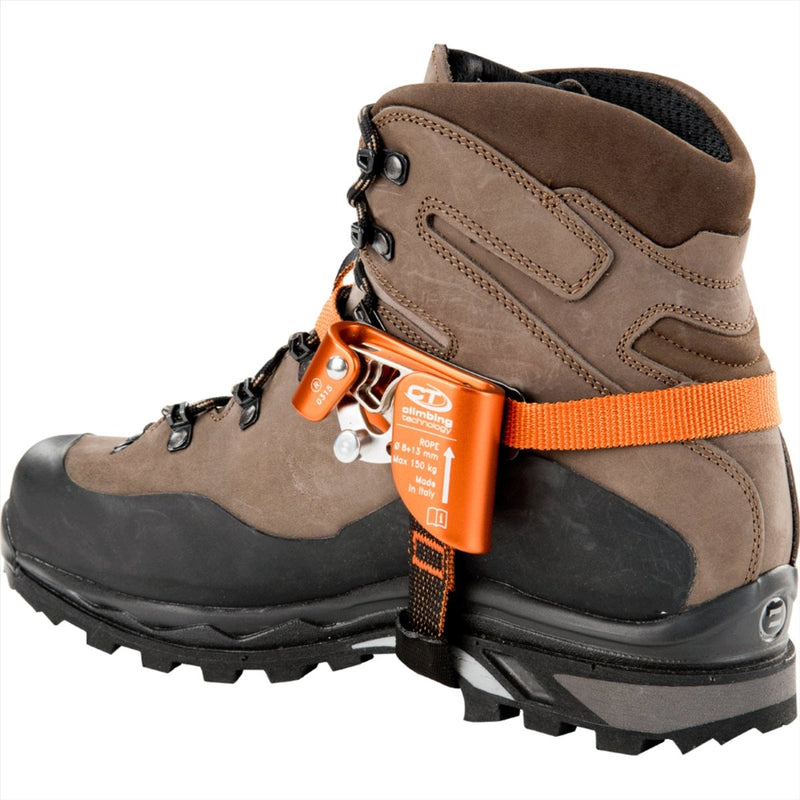 Klettertechnologie Schnell-a-Fuß-Ascender linke Seil Klettern Orange