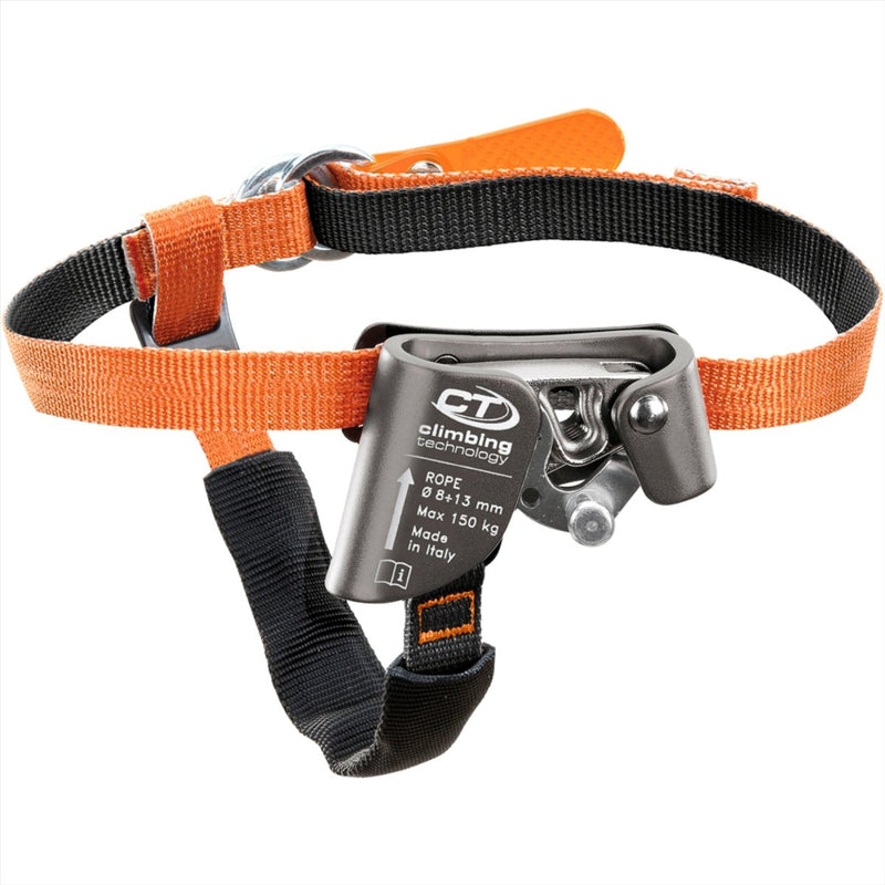 Klettertechnologie Schnell-a-Fuß-Ascender linke Seil Klettern Orange