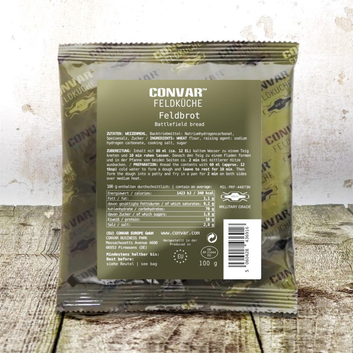 CONVAR Feldbrotmischung, lange Haltbarkeit, Camping, Outdoor, Notfallnahrung