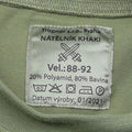 Tschechisches Militärhemd langärmelig oliv Unterwäsche 2. Schicht Wanderuniform NEU