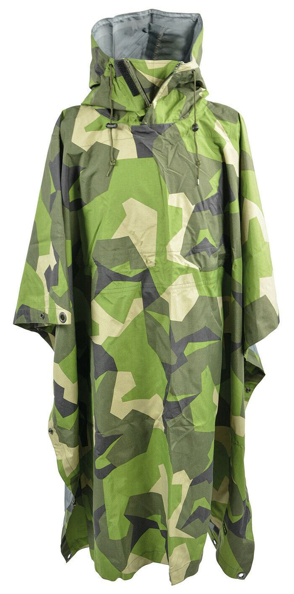 Ale-Tex 3-lagiger wasserdichter Regenponcho im Armeestil, PTF-Membran M90 Camo 