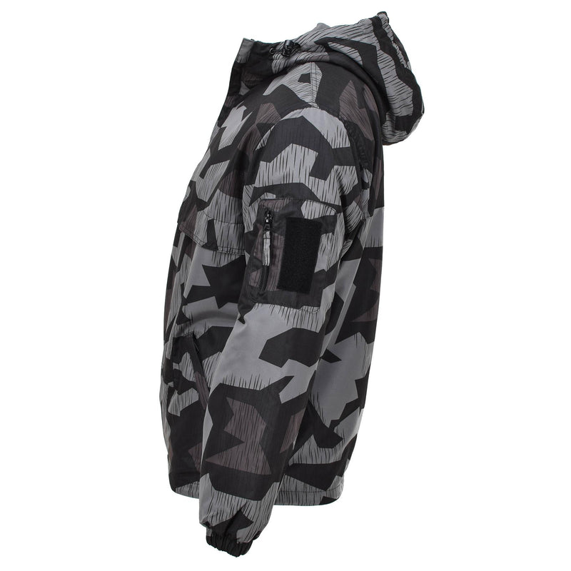 MIL-TEC Anorak Jacke Splitter Nachttarnung Winddicht Kapuze Warm Sportbekleidung